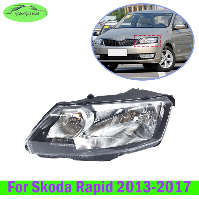 Head Light Head Lamp Headlight Headlamp For Skoda Rapid 2013 14 15 16 17 Front Light Front Lamp Assembly