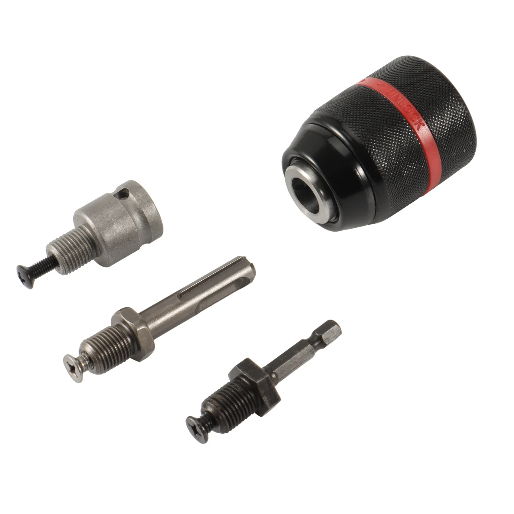 Metal 1/2-20UNF 13mm Mandril de broca sem chave Hex Shank/SDS/Soquete Adaptador fêmea quadrado Ferramenta de hardware profissional