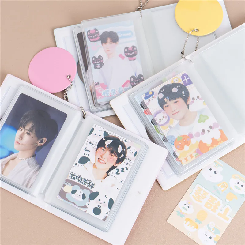 Kpop Photocards Binder Cute Photo Album Mini Photocard Holder 3 Inch Love Heart Hollow Collector Book Binding Machine Fajas
