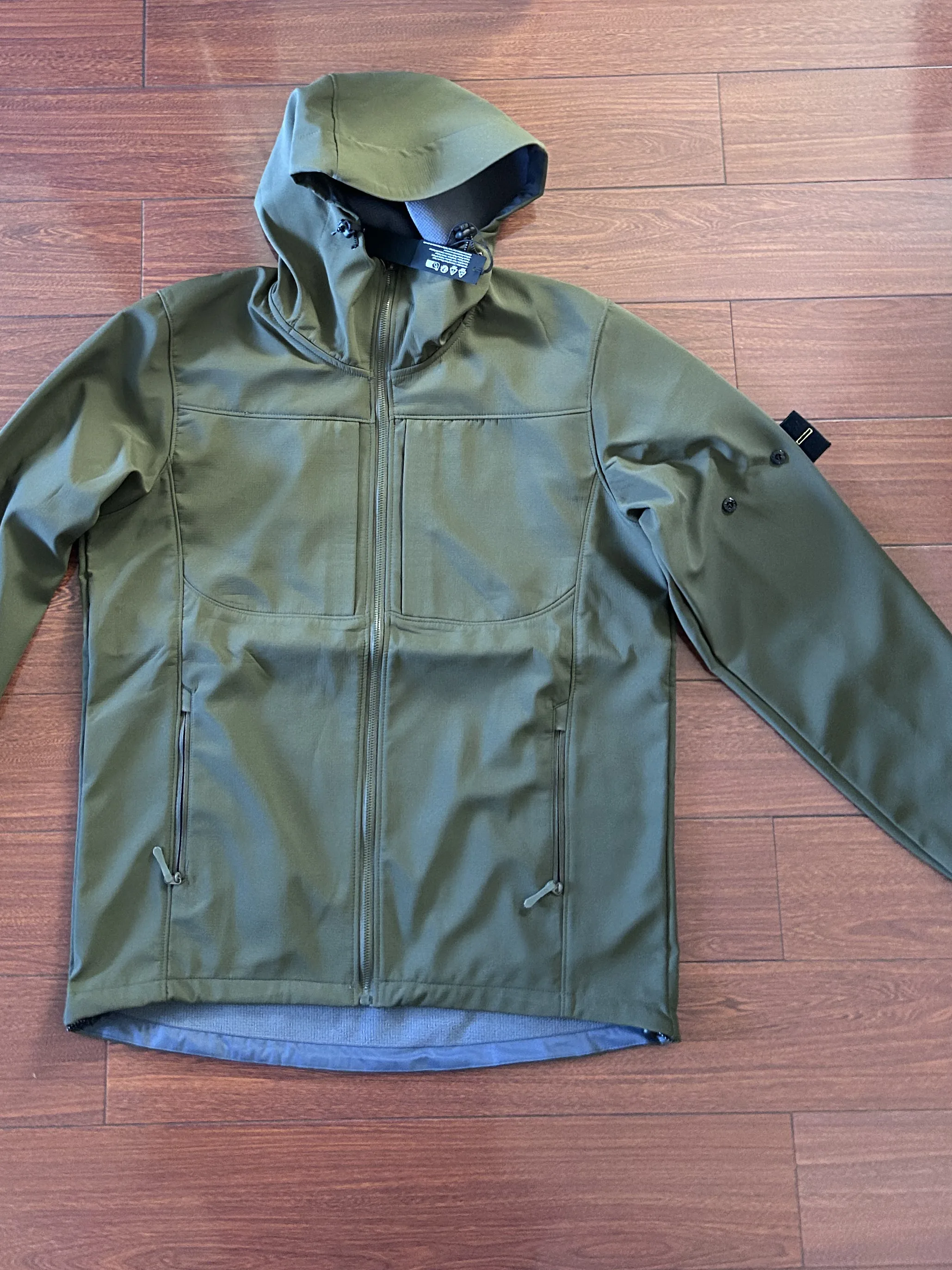 AliExpress STONED LANDLY Compass Button Patch Outdoor Windbreaker Soft Shell Cycling Travel Sports Hiking Hunting Camping Thin Fleece Warm Unisex Jacket