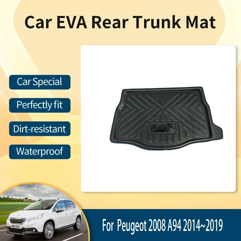 

Car Rear Trunk Mats For Peugeot 2008 A94 2014~2019 5seats Car Trunk Storage Pads Tank Tray Carpet Mud Tappetini Auto Accessories