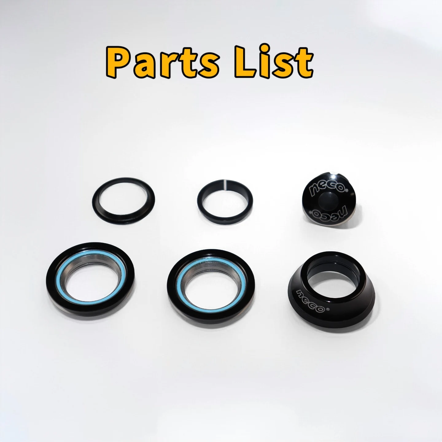 

Neco H125M 44mm HeadsetCartridge Bearing Road/Mountain Bike 1 - 1/8" Semi - Integrated Threadless Headset Universal