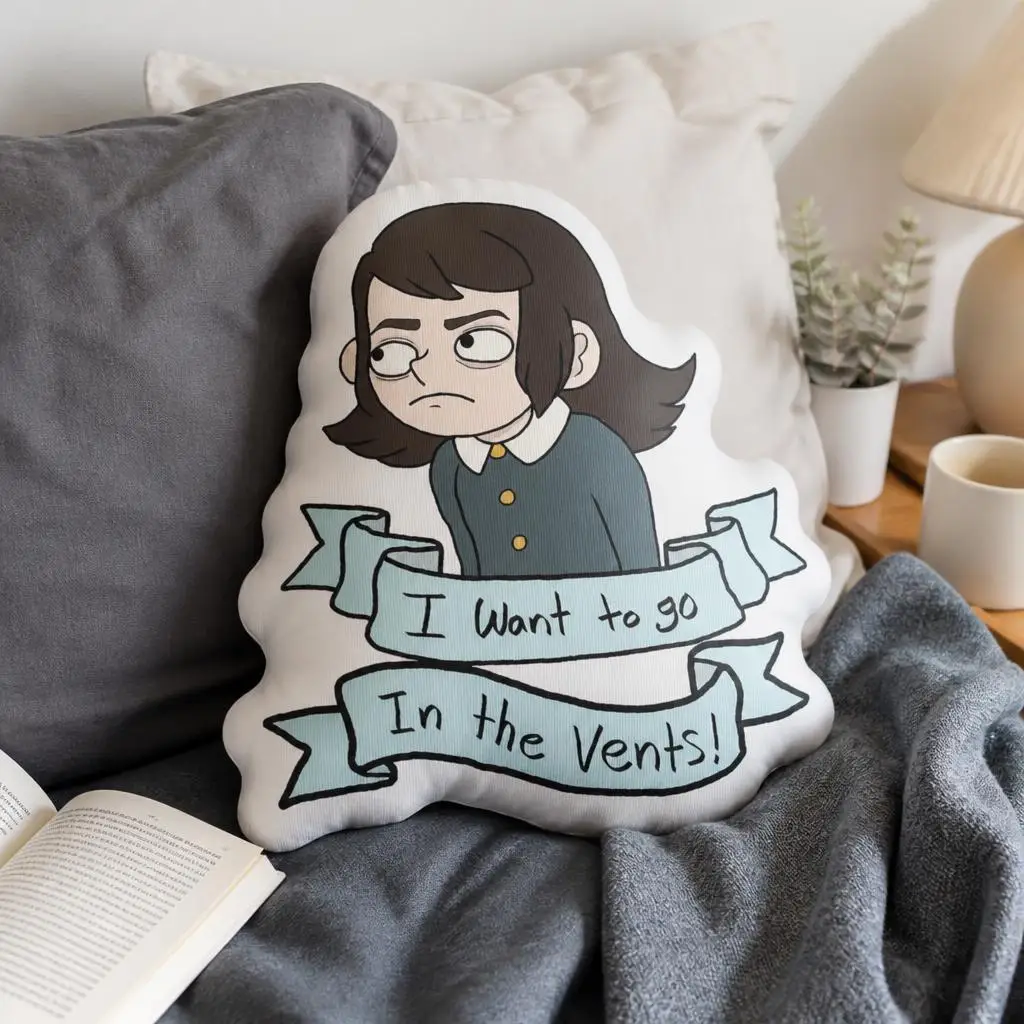 Abaddon I want to go in the vents Haunted Hotel Funny Pillow Cushion Irregular Stuffed Throw Pillow Home Decor Gift Sofa Bed
