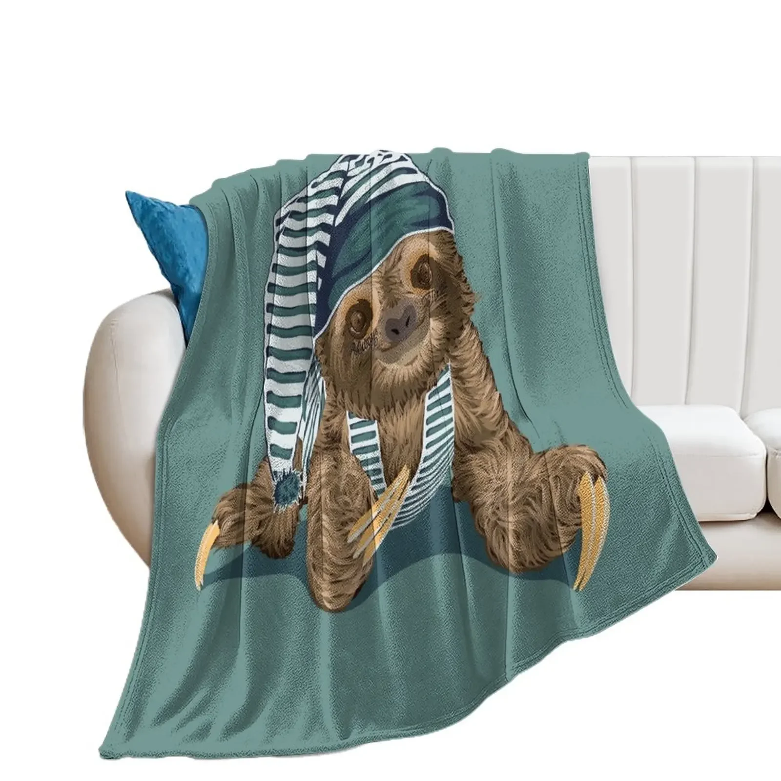 

Always Tired Sloth Throw Blanket For Baby anime Bed Blankets