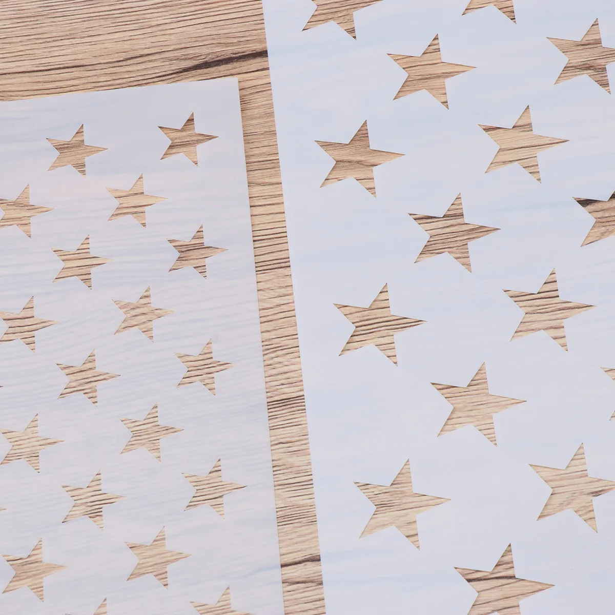 3Pcs Star Shaped Hollow Stencils for Creative DIY Art Projects on Wood Paper Fabric Glass Burlap Metal Cement Furniture Drawing