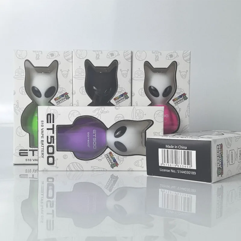 

1-5 шт. оригинальный DOTECO ET500 500 мАч аккумулятор 15S предварительный нагрев 1,8 В-4,2 В vape ручка для 510 Thread Cartdrige электронные сигареты