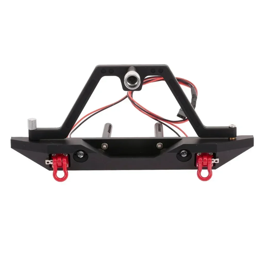 

Front Bumper Metal with 2 LED Light for RC Car RC Crawler Trxs TRX-4 Axial SCX10 & SCX10 II 90046