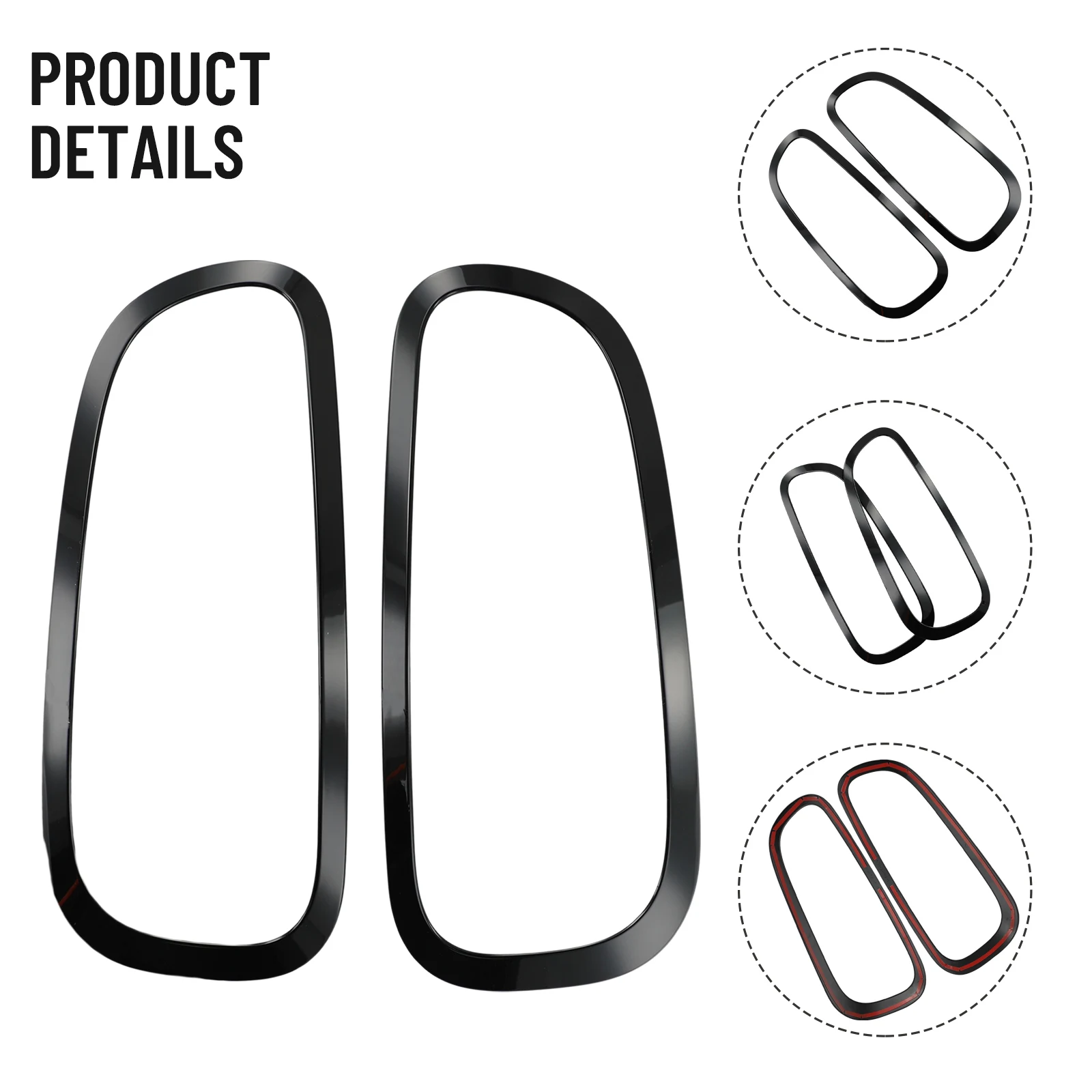 High Quality Brand New Tail Light Frame Parts Stickers 2pcs/set Fittings For Mini Clubman F54 2022 Replacement