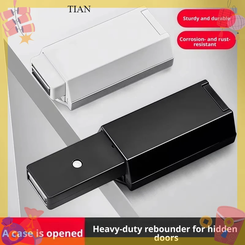 TIAN   Heavy Duty Push to Open Magnetic Hidden Cabinet Spring Closer Touch Latch Wardrobe Drawer Rebounder