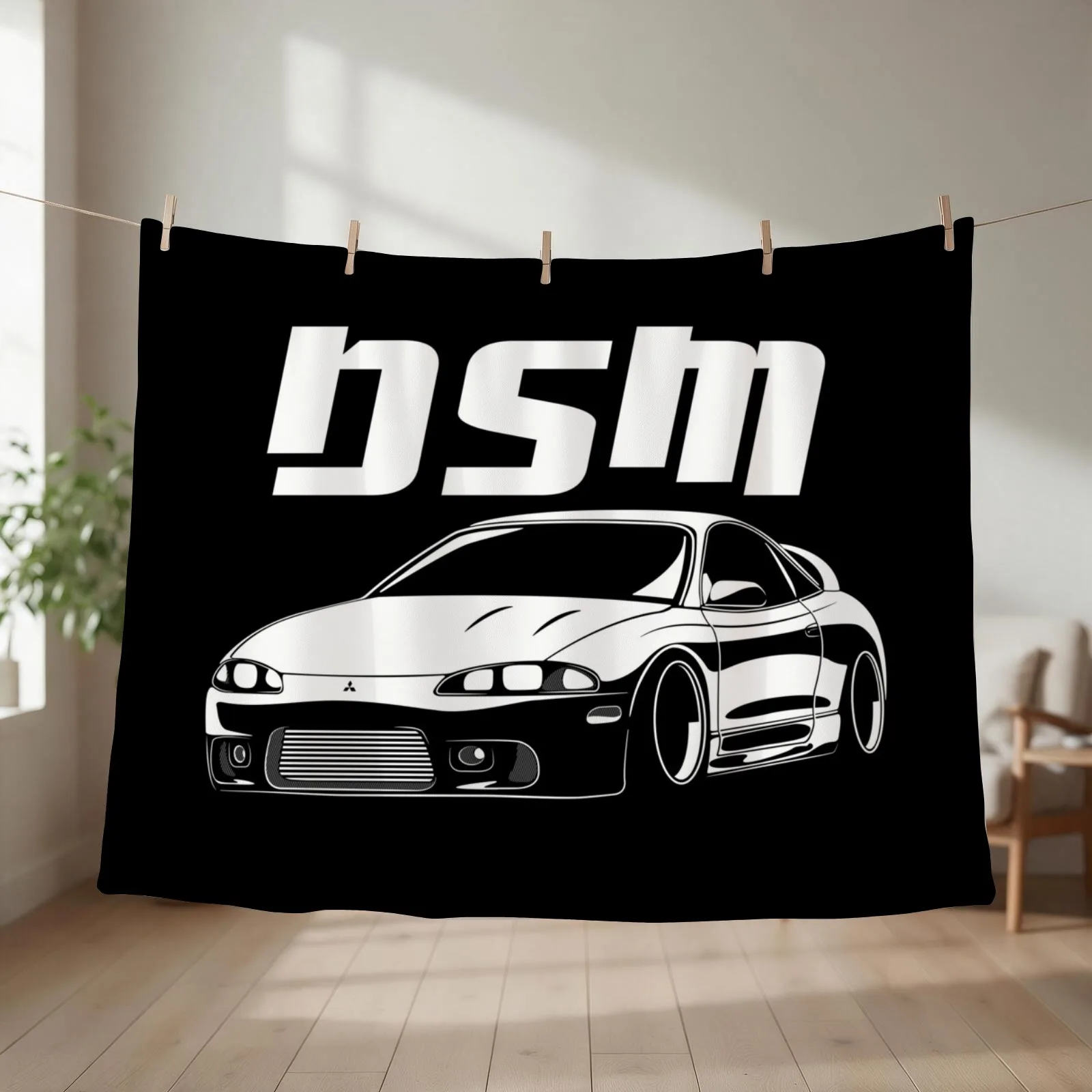 2G DSM Eclipse Throw Blanket couch cozy soft plush fuzzy picnic outdoor blanket