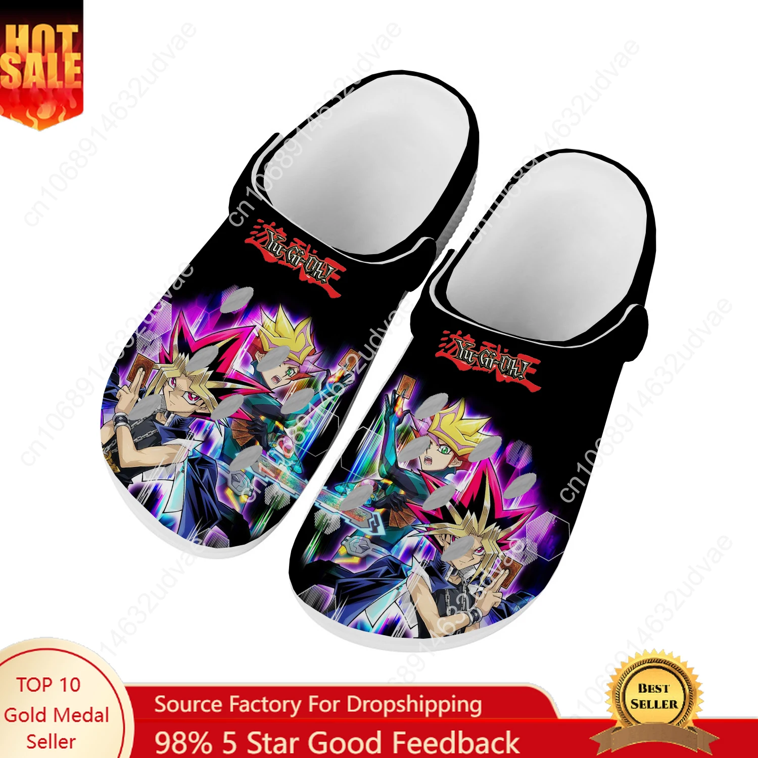 

Yu Gi Oh Water Shoes Mens Womens High Quality Fashion Home Garden Clogs Customizd Sandals Beach Breathable Hole Slippers