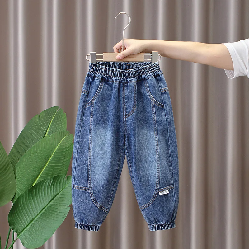 

New Arrivals Boys Jeans Spring Autumn Mid Waist Pants For Children's Casual High Quality Denim Trousers Teen Boys 2-12Years Old