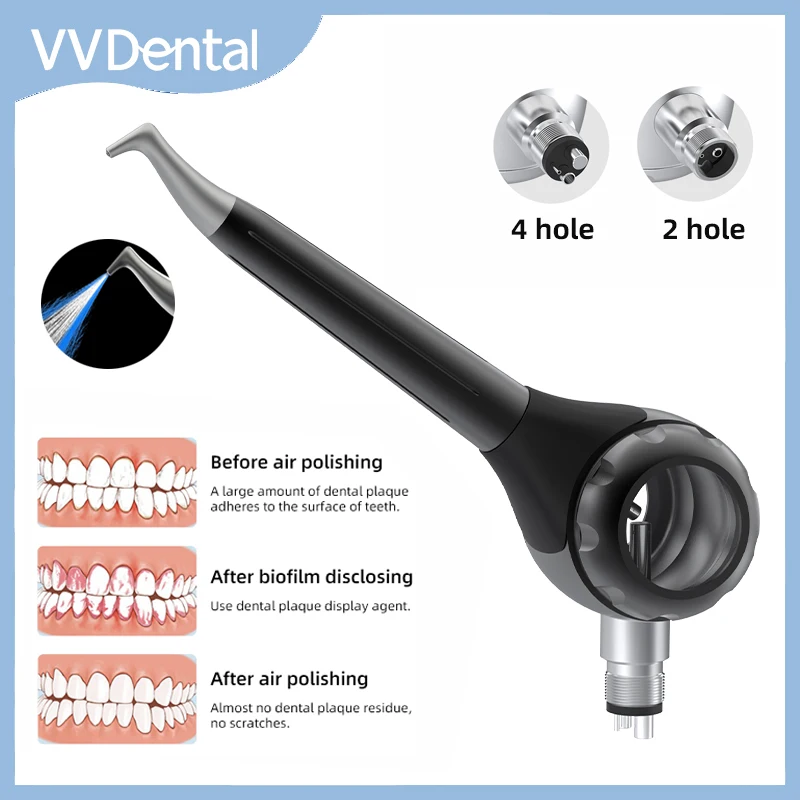 

VVDental Air Polisher Spray Jet Teeh Whitening Prophy Unit Air Water Polisher Airflow Dentistry Oral hygiene Sandblasting Tools