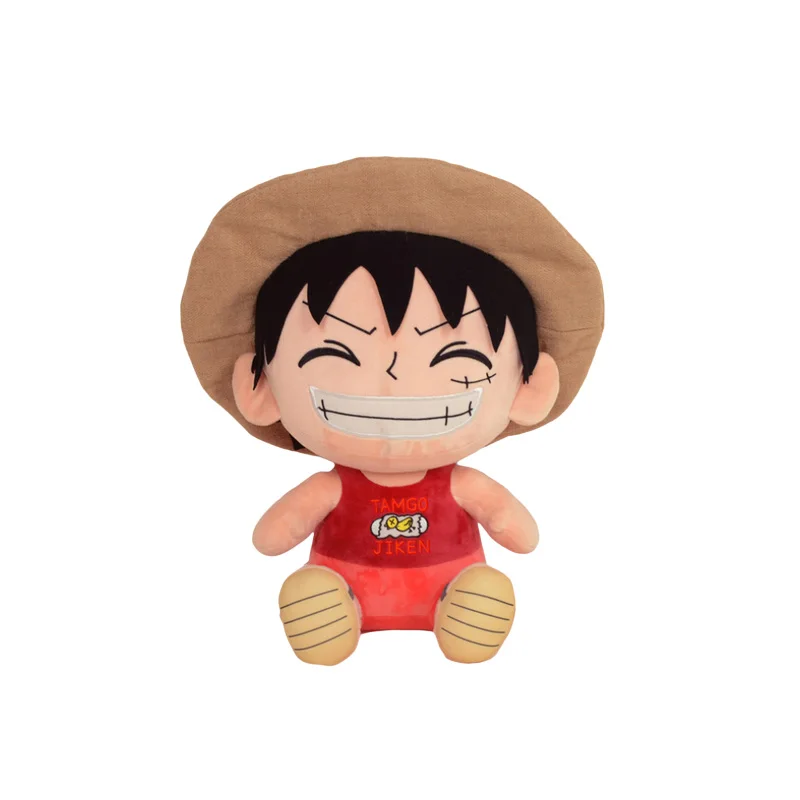 10-25cm tek parça serisi peluş doldurulmuş oyuncaklar Luffy Zoro Ace karikatür Anime şekilli kalıp anahtarlık kolye bebekler bebek doğum günü