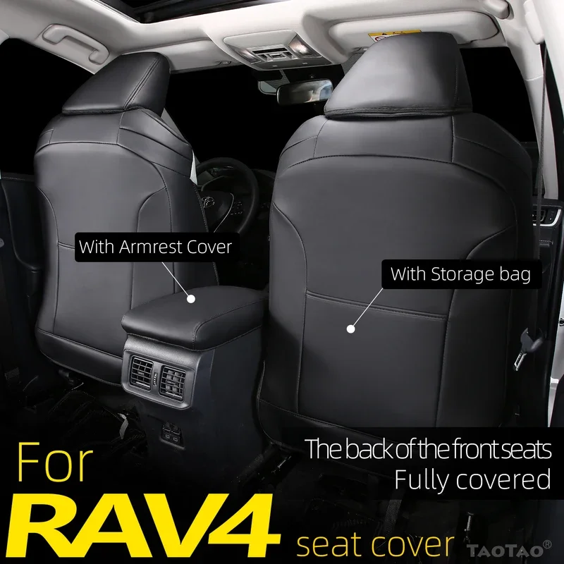for 2026 toyota rav4 seat cover 2019 2020 2021 2022 2023 2024 leather seat covers full set Hybrid LE XLE Limited Premium
