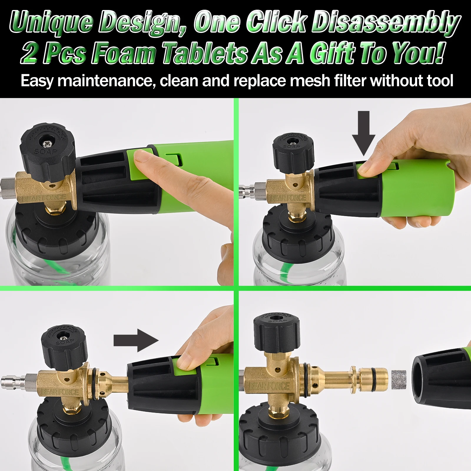 BEAR FORCE Pistolet do mycia c – Bear Spray Clip recenzja i cena