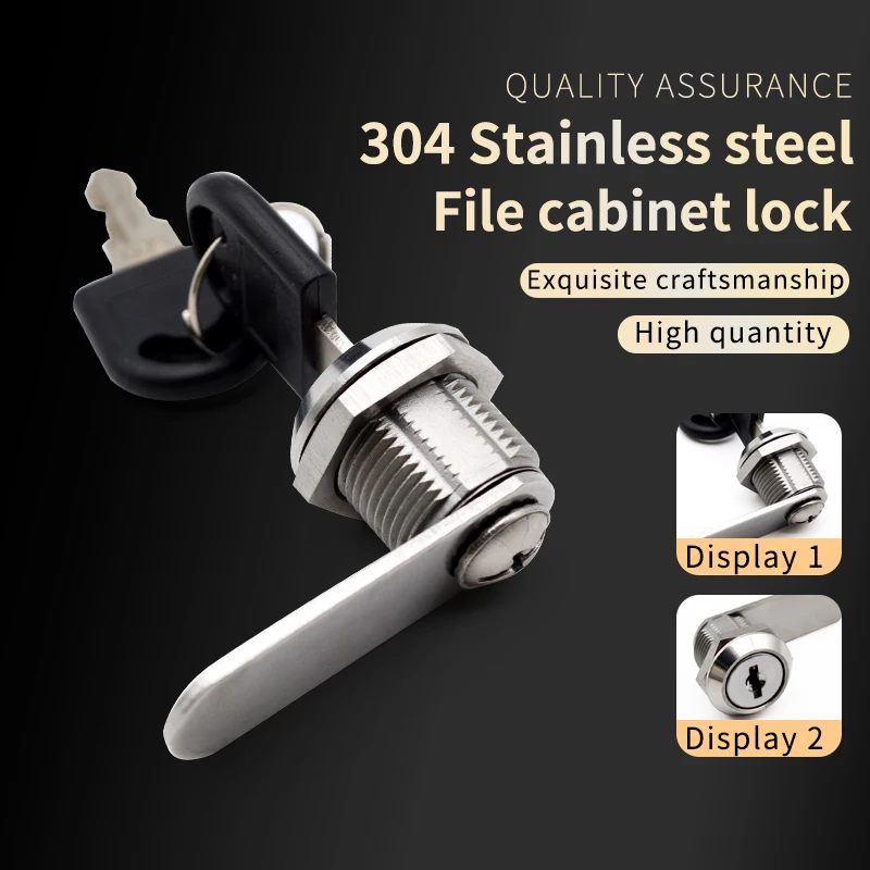 File Cabinet Lock Iron Sheet Locker Employee Storage Cabinet Drawer Mailbox Rotating Tongue Lock