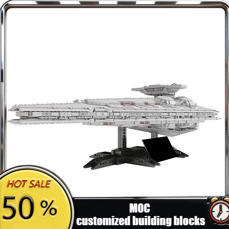4142PCS star battle Movie MOC Imperial Interdictor Class Cruiser model DIY creative ideas Child Toy Assembly Puzzle birthdayGift