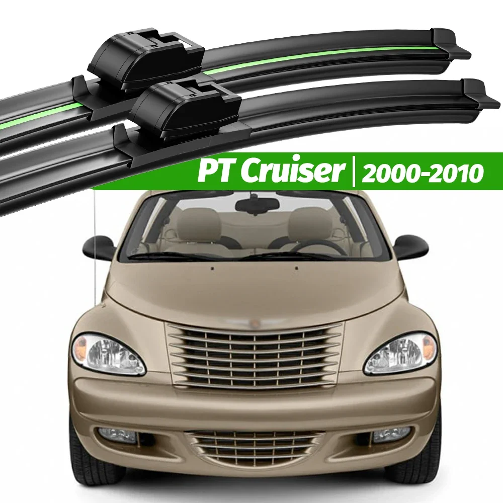 

For Chrysler PT Cruiser 2000-2010 2pcs Front Windshield Wiper Blades 2002 2003 2004 2005 2008 2009 Windscreen Window Accessories