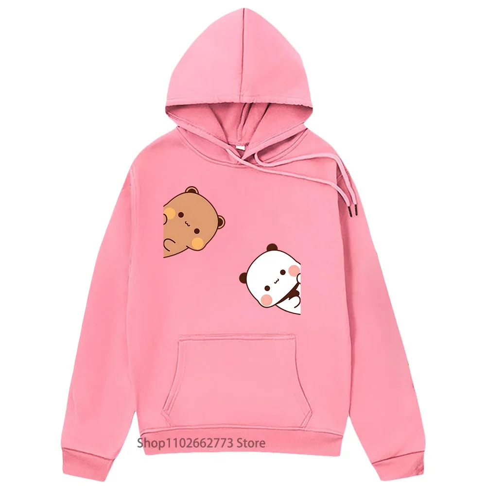 Bubu Dudu Hoodies Couple Tops Cartoon Panda Bear Sweatshirt Women Kawaii Clothes Korean Casual Harajuku Pullover Spring Sudadera