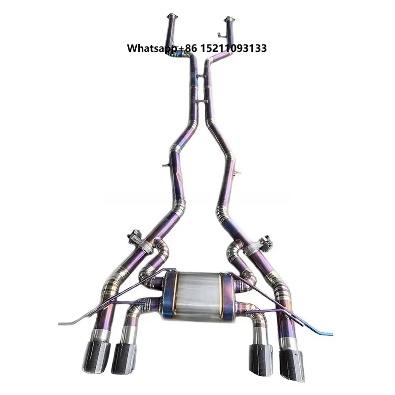Exhaust System  Titanium Muffler Pipe  3 Year Warranty