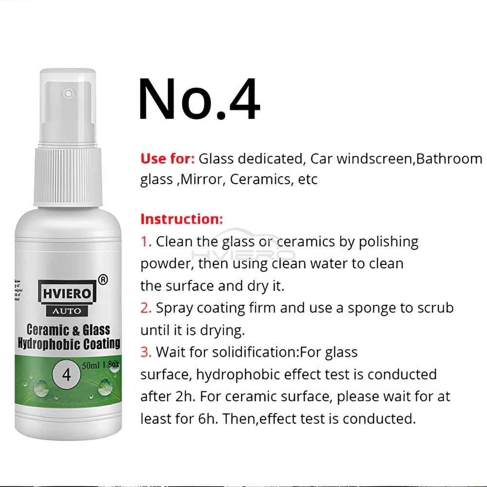 20-100ml Ceramic Glass Nano Hydrophobic Coating Anti-rain Windshield Rainproof Agent Spray Car Remove water Polish Accessories - Image 6