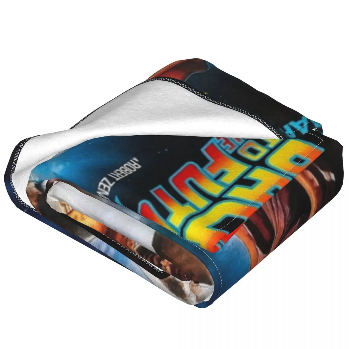 Back To The Future Blanket Movie Fire Car Picnic Flannel Throw Blanket Soft Warm Living Room Customized Bedspread Gift