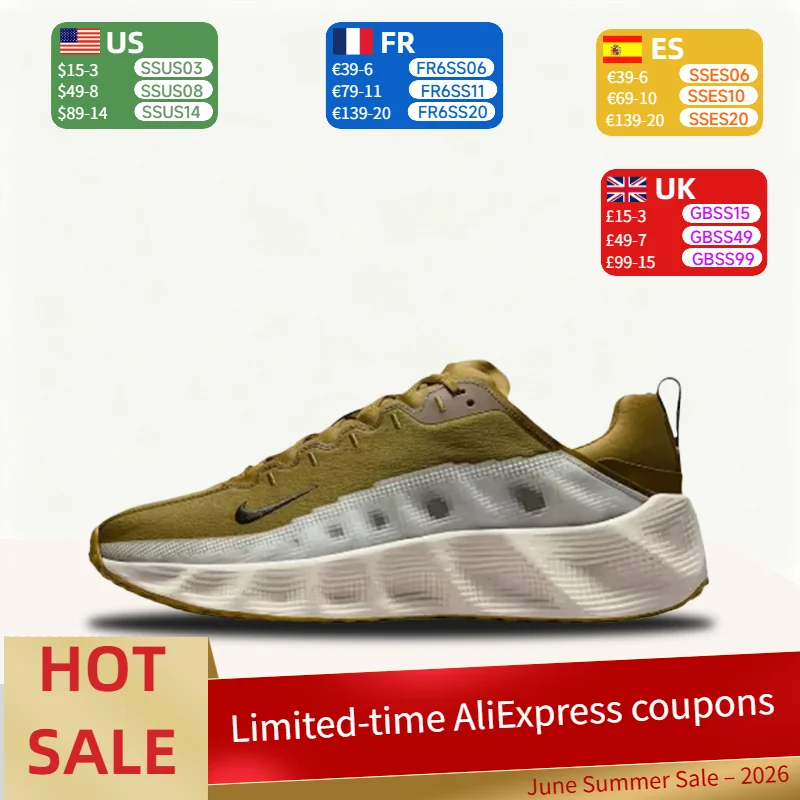 

Nike Ava Rover Low-Top Running Shoes Minimalist, Stylish, Comfortable, Durable, Breathable Unisex Style Moss Green DX4215-304