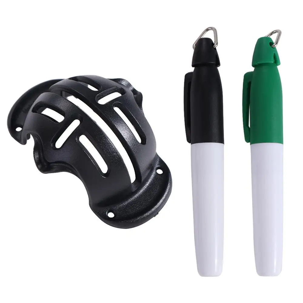 8Pcs/Set Vibrant Colors Golf Ball Line Marker Set 4 Marking Stencils Precision Golf Balls Alignment Exerciser Durable