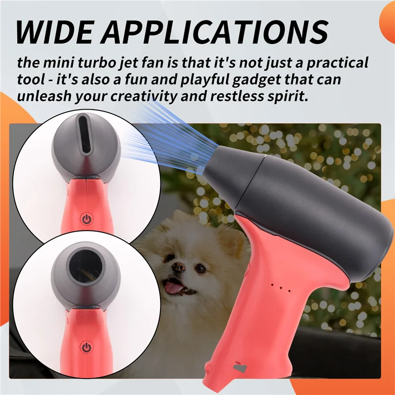 

GYTB-Portable Jet Violent Fan Power Tool Fan For 12V Lithium Battery With Adjustable Speeds For Blower