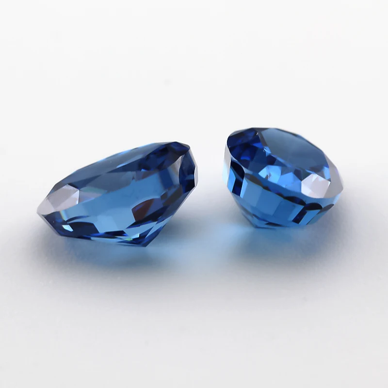 

22#Royal Blue Oval Crushed Ice Cut Cubic Zirconia Stone 5A Zircon 6x8mm Loose CZ Synthetic Gemstone for Jewelry Making