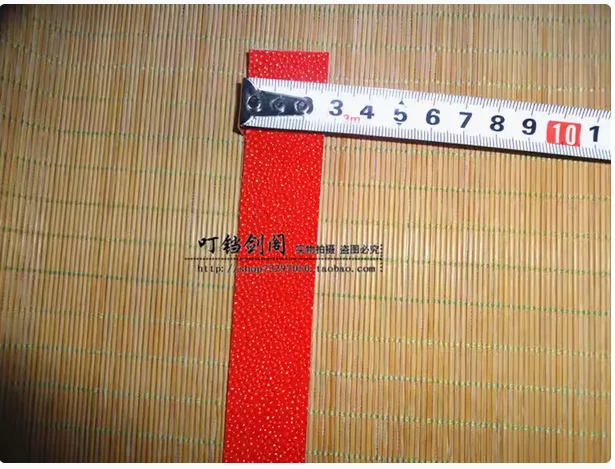 Japanese Katana Sword Accesories Imitation Pearl Fish Genuine Stingray Skin Leather 26cm for Tsuka Handle Hilt