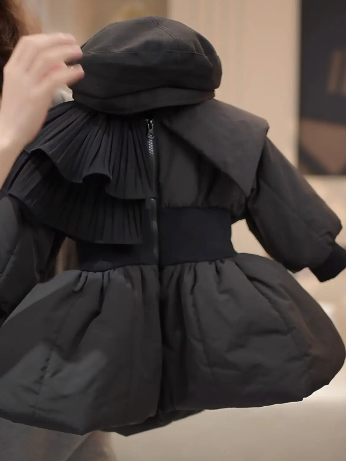 النسخة الكورية من سترة قطنية جديدة للفتيات طراز الأميرة الدافئ والسميك، سترة قطنية شتوية، معطف قطني عصري #4