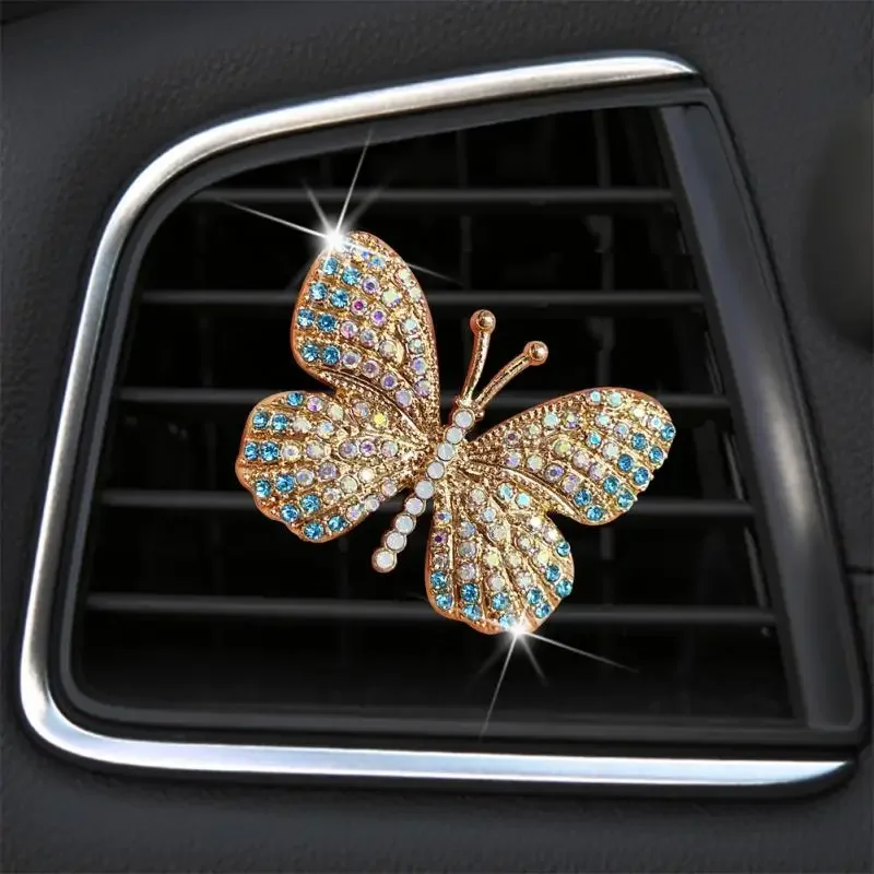 Universal Water Butterfly Auto Air Freshener Durable Exquisite Car Air Conditioning Outlet Perfume Clip