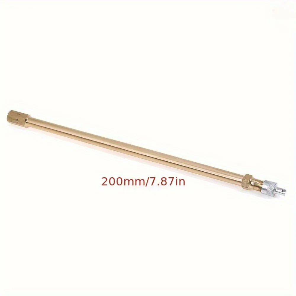 Replacement Part Brass Tire Valve Extension 50-200mm Anti Rust Tyre Inflator Adaptor Tyre Valve Extender Car Tires
