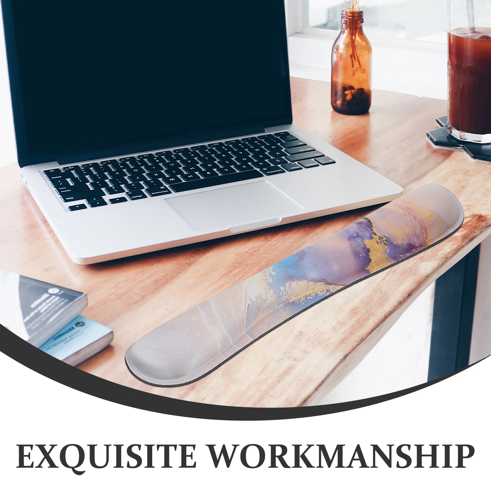 

1Set Ergonomic Memory Foam Mouse Wrist Rest Pad with Anti-Slip Rubber Base Soft Cushioning for Wrist Fatigue Relief Peacock