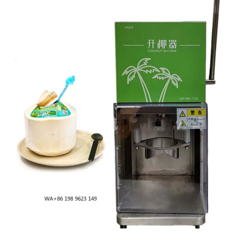 Coconut Opener Manual Opening Coconuts Machine Save Effort Stainless Steel Capping Cover Cutter Drilling Hole for Coco Milk