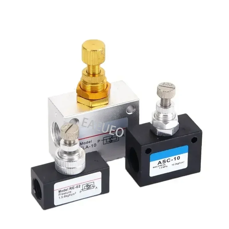 

ASC/KLA-06/08/10/15/25/32 RE-02/03/04 Pneumatic Speed Regulating Valve One-way throttle valve flow control valve Pneumatic Parts