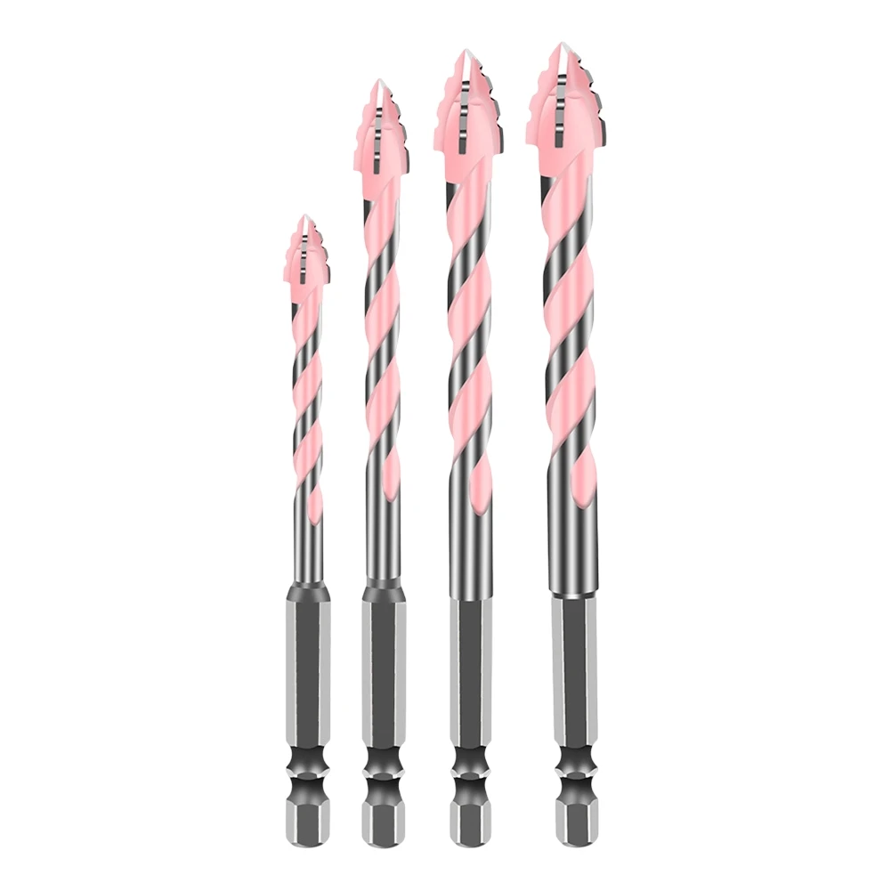 

Carbide Drill Bits for Wall Glass Wood Metal Tiles Set of 4 with Sizes 6mm 8mm 10mm 12mm for Maximum Efficiency