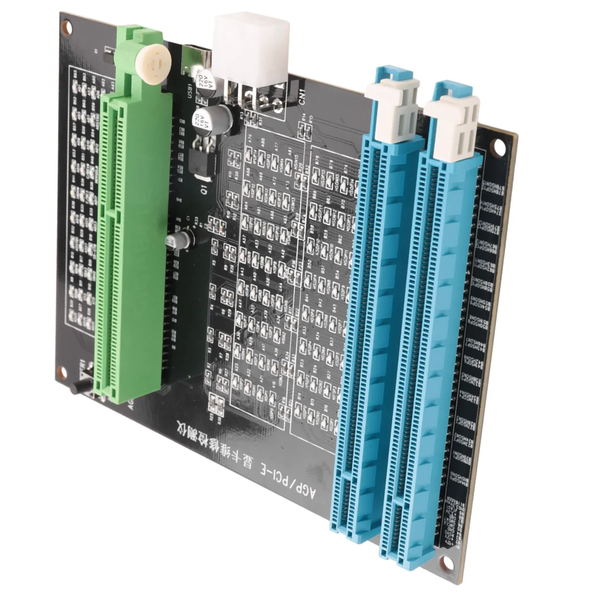 Imagem -04 - Dual-purpose Dual-purpose Tester Soquete Display Imagem Verificador de Placa de Vídeo Placa Gráfica Ferramenta de Diagnóstico Agp Pci-e X16