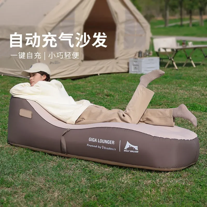 Inflatable couch USB charging Camping daybed Inflatable garden furniture outdoor Folding inflatable sofa bed Portable sofa chair