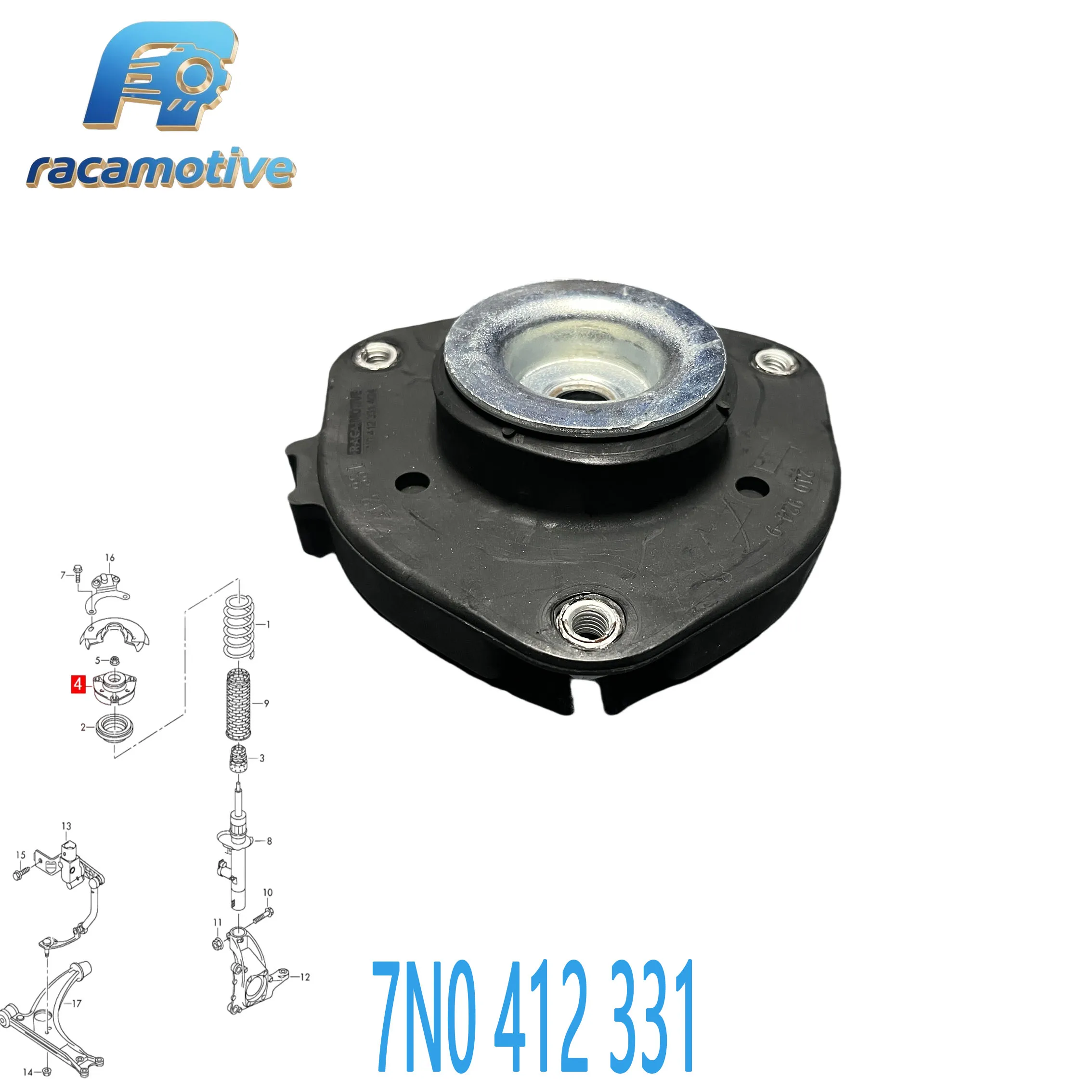 

7N0412249 7N0412331 подходит для Volkswagen Sharan 2010- Seat Alhambra подшипник крепления стойки переднего амортизатора.