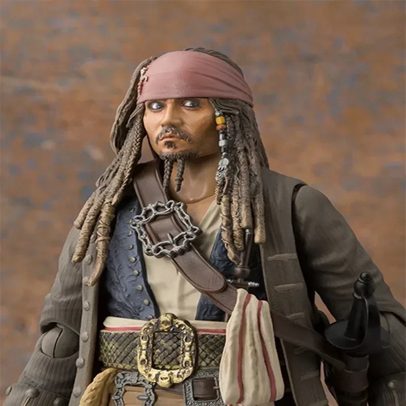 28cm Movie Pirates of the Caribbean: Dead Man's Chest Capt Jack Sparrow Character figure PVC Statue Collection Model kids gift