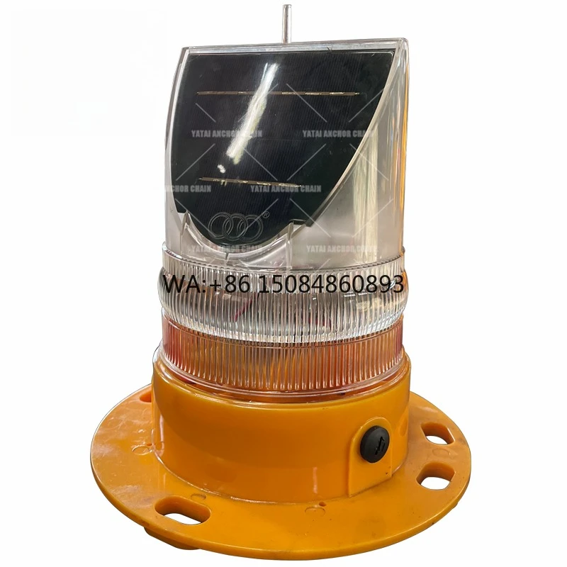 YH125S Self-Contained Solar Buoy Light White/Red Custom Size Marine Navigation Mark Supplement Solar panel power generation