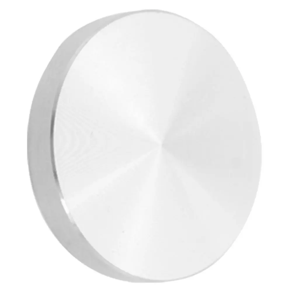 Vidro placa adaptador mesa perna alumínio redondo 50x8mm prata