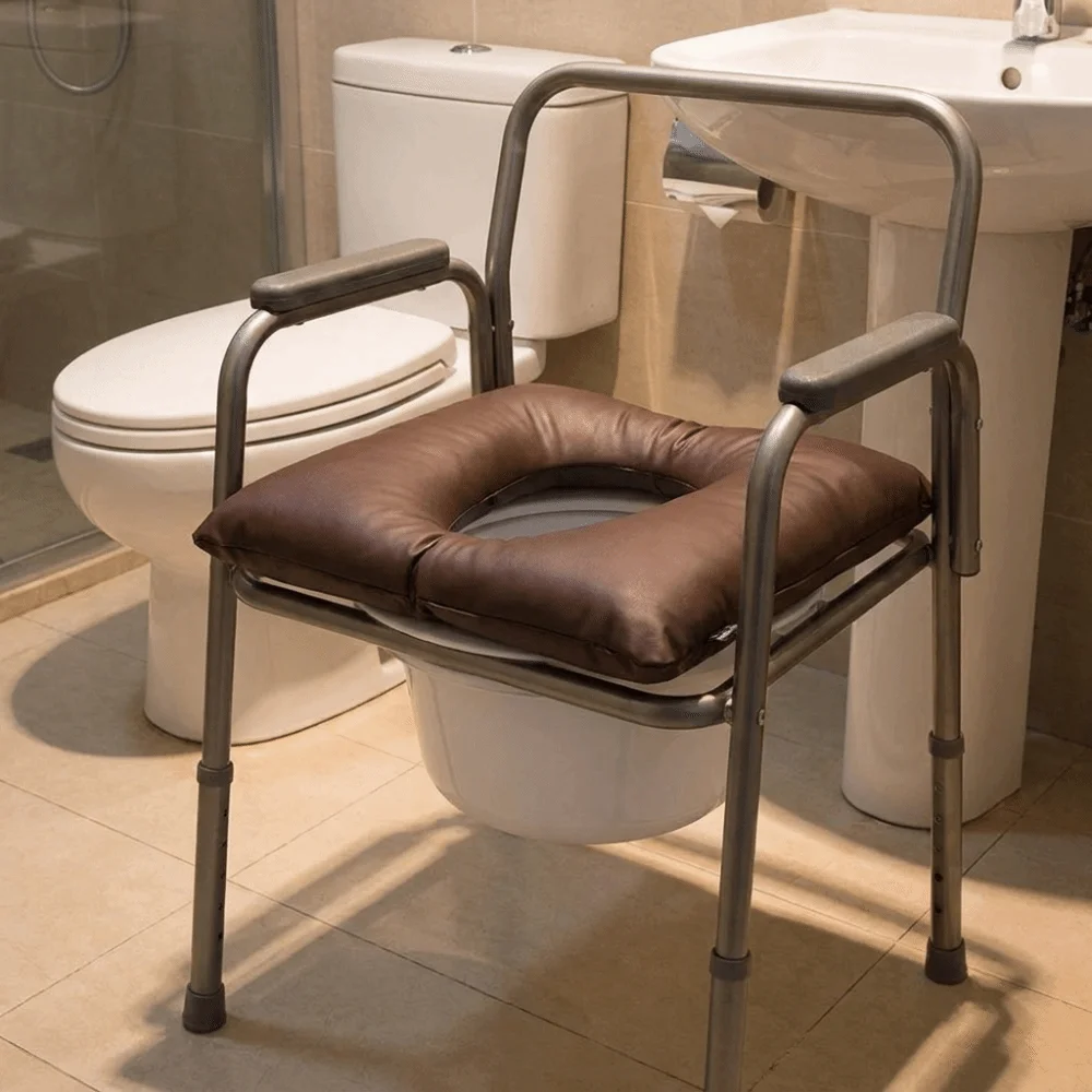 Multi-purpose Thickened Toilet Seat Pad Soft Anti-Decubitus Leather Seat Cushion Washable Waterproof Comfort Pad Patients