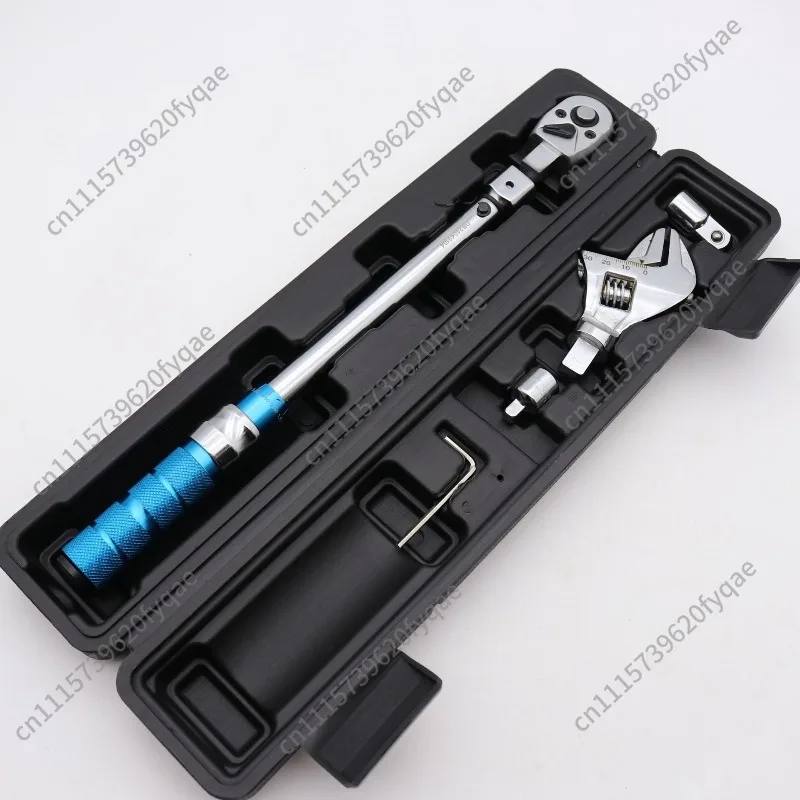 Replaceable head Square hole wrench Adjustable kg torque wrench Auto repair sleeve movable head Torque wrench