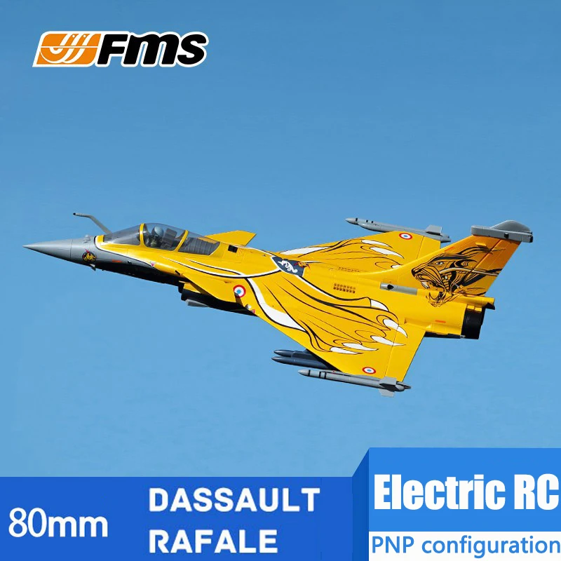 FMS RC Airplane 80mm Ducted Fan EDF Jet 974mm Rafale Dassaul 6CH with Flaps Retracts PNP Hobby Model Plane Aircraft Avion EPO