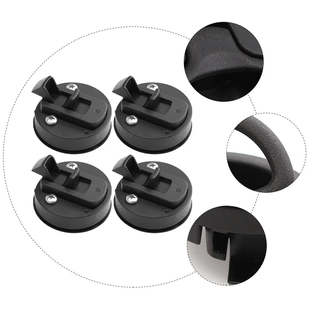 

4 pcs Heat-Resistant Door Latches Sturdy Flush Mount Locks For Household Rv Hatch Doors Durable Sliding Catches