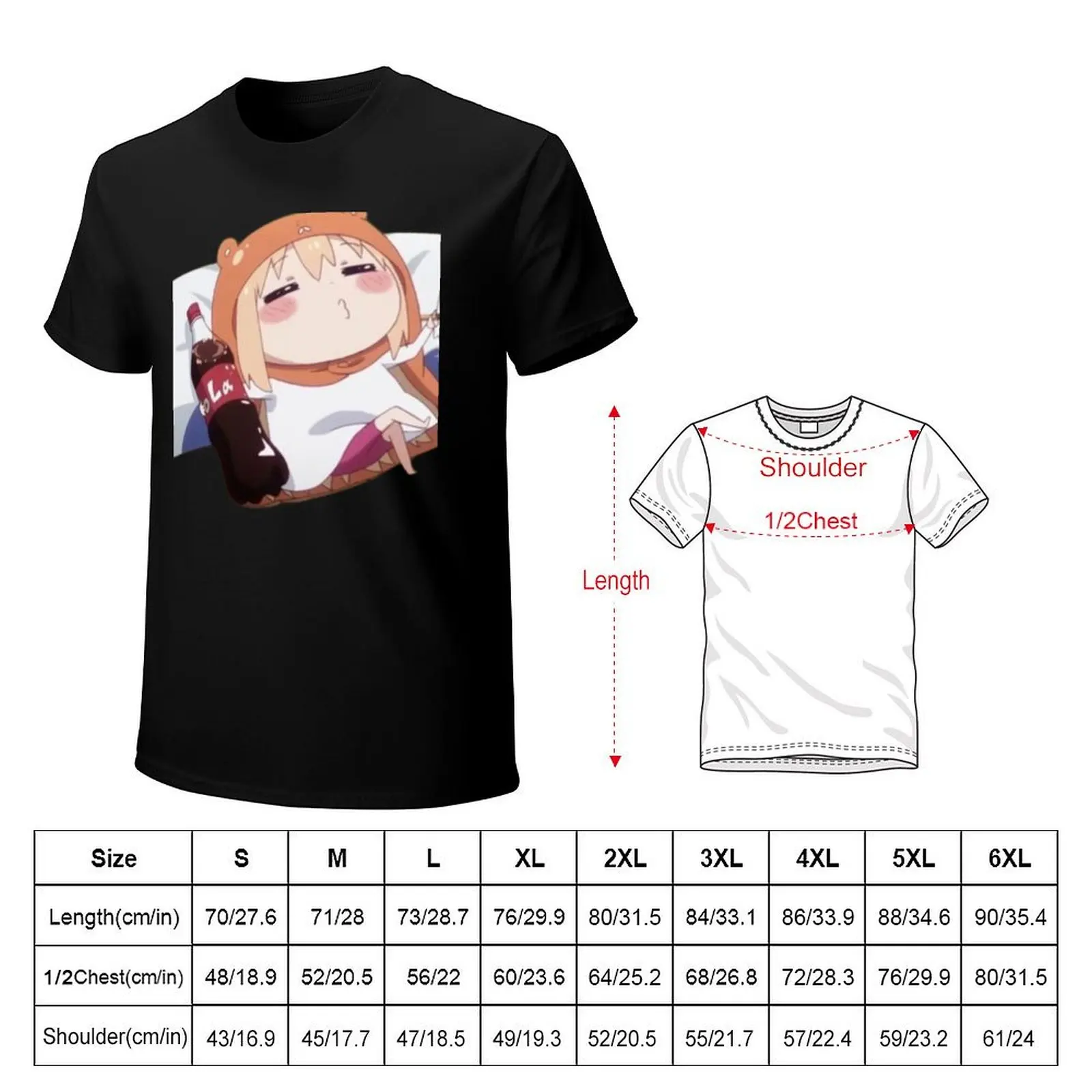 Umaru With Cat Plush Himouto Umaru-chan T-Shirt man graphic t shirt T-Shirt